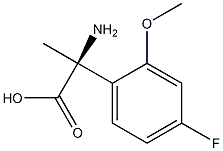 (2S)-2-AMINO-2-(4-FLUORO-2-METHOXYPHENYL)PROPANOIC ACID Struktur