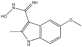 N-HYDROXY-5-METHOXY-2-METHYLINDOLE-3-CARBOXAMIDINE Struktur