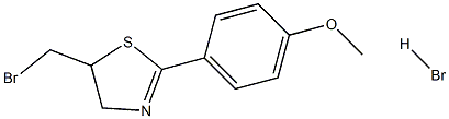 5-(BROMOMETHYL)-2-(4-METHOXYPHENYL)-4,5-DIHYDRO-1,3-THIAZOLE HYDROBROMIDE Struktur