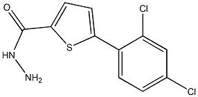 5-(2,4-DICHLOROPHENYL)THIOPHENE-2-CARBOHYDRAZIDE Struktur