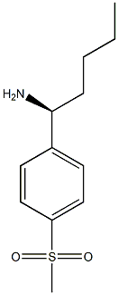 1-((1S)-1-AMINOPENTYL)-4-(METHYLSULFONYL)BENZENE Struktur