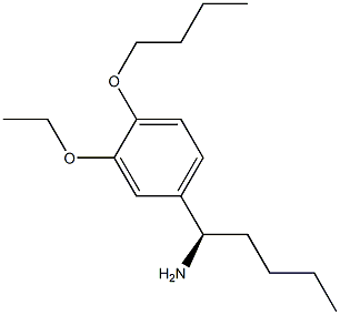 (1R)-1-(4-BUTOXY-3-ETHOXYPHENYL)PENTYLAMINE Struktur