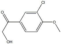 1-(3-CHLORO-4-METHOXYPHENYL)-2-HYDROXYETHANONE Struktur