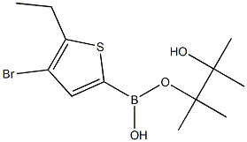 4-BROMO-5-ETHYL-THIOPHENE-2-BORONIC ACID PINACOL ESTER Struktur