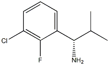 (1S)-1-(3-CHLORO-2-FLUOROPHENYL)-2-METHYLPROPYLAMINE Struktur