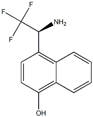 4-((1S)-1-AMINO-2,2,2-TRIFLUOROETHYL)NAPHTHOL Struktur