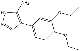 4-(3,4-DIETHOXY-PHENYL)-2H-PYRAZOL-3-YLAMINE Struktur