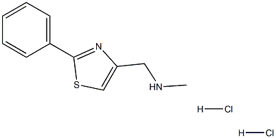 METHYL-(2-PHENYL-THIAZOL-4-YLMETHYL)-AMINE DIHYDROCHLORIDE Struktur