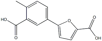 5-(3-CARBOXY-4-METHYLPHENYL)-2-FUROIC ACID Struktur