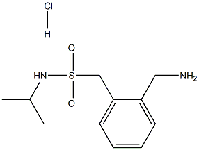 1-[2-(AMINOMETHYL)PHENYL]-N-ISOPROPYLMETHANESULFONAMIDE HYDROCHLORIDE Struktur