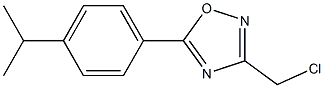 3-(CHLOROMETHYL)-5-(4-ISOPROPYLPHENYL)-1,2,4-OXADIAZOLE Struktur