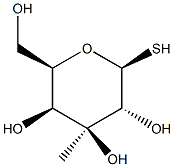 METHYL-BETA-D-THIOGALACTOPYRANOSIDE, [3H]- Struktur