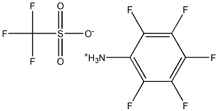 (PENTAFLUOROPHENYL)AMMONIUM TRIFLUOROMETHANESULFONATE Struktur