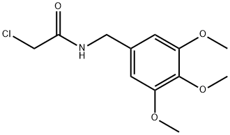 2-CHLORO-N-(3,4,5-TRIMETHOXYBENZYL)ACETAMIDE Struktur