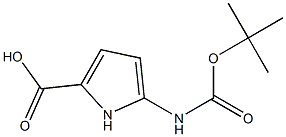 5-TERT-BUTOXYCARBONYLAMINO-1H-PYRROLE-2-CARBOXYLIC ACID Struktur