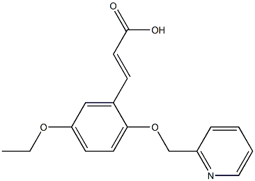 (2E)-3-[5-ETHOXY-2-(PYRIDIN-2-YLMETHOXY)PHENYL]ACRYLIC ACID Struktur