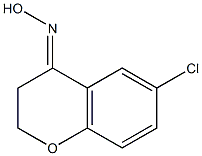 (4E)-6-CHLORO-2,3-DIHYDRO-4H-CHROMEN-4-ONE OXIME Struktur