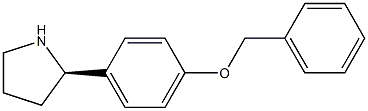 1-((2R)PYRROLIDIN-2-YL)-4-(PHENYLMETHOXY)BENZENE Struktur