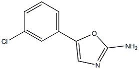 5-(3-CHLORO-PHENYL)-OXAZOL-2-YLAMINE Struktur