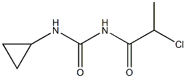 2-CHLORO-N-[(CYCLOPROPYLAMINO)CARBONYL]PROPANAMIDE Struktur