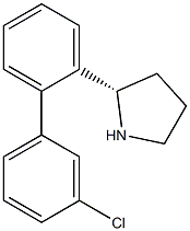 (2S)-2-[2-(3-CHLOROPHENYL)PHENYL]PYRROLIDINE Struktur