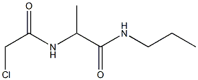 2-[(CHLOROACETYL)AMINO]-N-PROPYLPROPANAMIDE Struktur