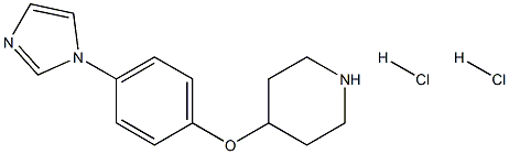 4-(4-IMIDAZOL-1-YL-PHENOXY)-PIPERIDINE DIHYDROCHLORIDE Struktur