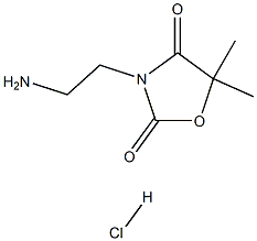 3-(2-AMINO-ETHYL)-5,5-DIMETHYL-OXAZOLIDINE-2,4-DIONE HYDROCHLORIDE Struktur