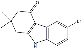 2,2-DIMETHYL-1,2,3,4-TETRAHYDRO-6-BROMO-9H-CARBAZOL-4-ONE Struktur