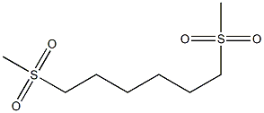 1,6-BIS(METHYLSULFONYL)HEXANE Struktur