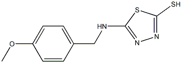 5-[(4-METHOXYBENZYL)AMINO]-1,3,4-THIADIAZOLE-2-THIOL Struktur