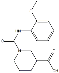 1-[[(2-METHOXYPHENYL)AMINO]CARBONYL]PIPERIDINE-3-CARBOXYLIC ACID Struktur