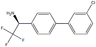 (1S)-1-[4-(3-CHLOROPHENYL)PHENYL]-2,2,2-TRIFLUOROETHYLAMINE Struktur