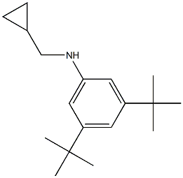 (1S)[3,5-BIS(TERT-BUTYL)PHENYL]CYCLOPROPYLMETHYLAMINE Struktur