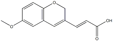 (2E)-3-(6-METHOXY-2H-CHROMEN-3-YL)ACRYLIC ACID Struktur