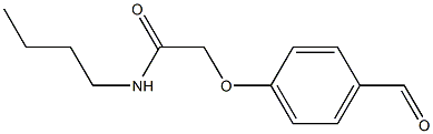 N-BUTYL-2-(4-FORMYLPHENOXY)ACETAMIDE Struktur