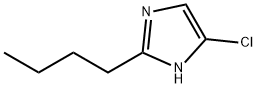 2-ブチル-5-クロロ-1H-イミダゾール 化學(xué)構(gòu)造式