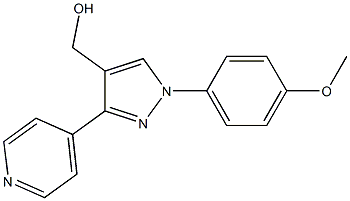 (1-(4-METHOXYPHENYL)-3-(PYRIDIN-4-YL)-1H-PYRAZOL-4-YL)METHANOL Struktur