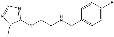 N-(4-FLUOROBENZYL)-2-((1-METHYL-1H-TETRAZOL-5-YL)THIO)ETHANAMINE Struktur