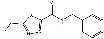 N-BENZYL-5-(CHLOROMETHYL)-1,3,4-THIADIAZOLE-2-CARBOXAMIDE Struktur