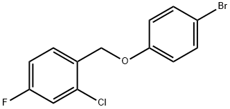 4-BROMOPHENYL-(2-CHLORO-4-FLUOROBENZYL)ETHER Struktur