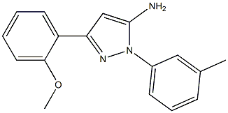 3-(2-METHOXYPHENYL)-1-(3-METHYLPHENYL)-1H-PYRAZOL-5-AMINE Struktur