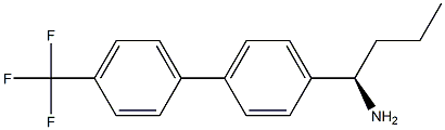 (1R)-1-(4-[4-(TRIFLUOROMETHYL)PHENYL]PHENYL)BUTYLAMINE Struktur