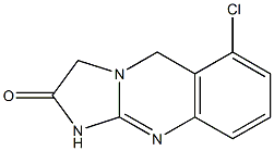 6-CHLORO-1,2,3,5-TETRAHYDRO IMIDAZO [2,1-B]QUINAZOLIN-2-ONE Struktur