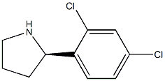 (R)-2-(2,4-DICHLOROPHENYL)PYRROLIDINE Struktur