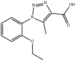 1-(2-ETHOXY-PHENYL)-5-METHYL-1H-[1,2,3]TRIAZOLE-4-CARBOXYLIC ACID Struktur