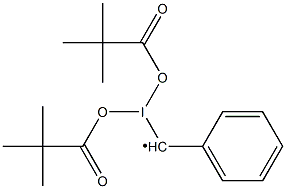 (DI-TERT-BUTYLCARBONYLOXYIODO)BENZYL Struktur