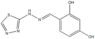 2,4-DIHYDROXYBENZALDEHYDE 1,3,4-THIADIAZOL-2-YLHYDRAZONE Struktur