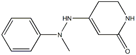 5,6-DIHYDRO-4-(2-METHYL-2-PHENYLHYDRAZINO)-2-1H-PYRIDINONE Struktur