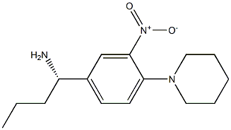 (1S)-1-(3-NITRO-4-PIPERIDYLPHENYL)BUTYLAMINE Struktur